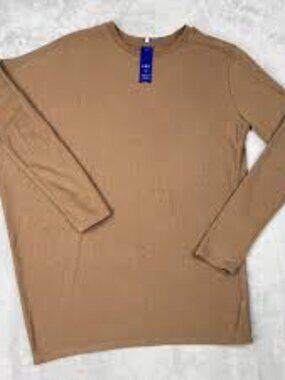 🤎 Kit and Ace Relaxed Dolman Sleeve Top – Camel Brown | Size S